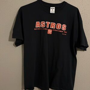 Vintage 2004 Russel athletic Houston Astros Black T-Shirt (Old Logo)